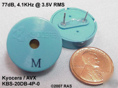 (2) hi-z piezo ceramic acoustical element (kyocera/avx)