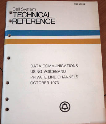 Bell system technical reference: data communications us