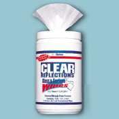 Dymon clear reflections glass/surface wipes |6 ea|