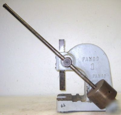 Famco model #1 3/4 ton plain lever arbor press - works