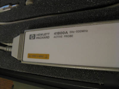 Hp agilent 41800A active probe w/ case and accessories 