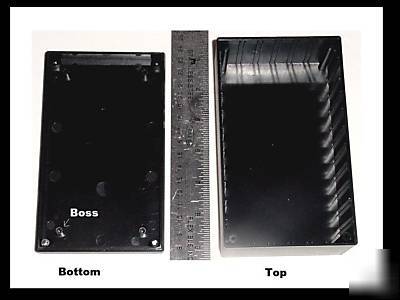 Project box 6.25 x 3.75 x 2.4 black plastic enclosure
