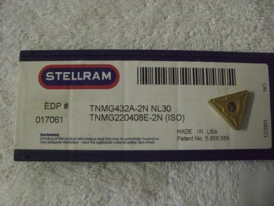 Stellram inserts TNMG432A 2N NL30 set of 05