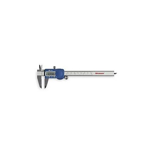 Westward 1AAU4 digital caliper,0-6 in,1.25 in deep jaw