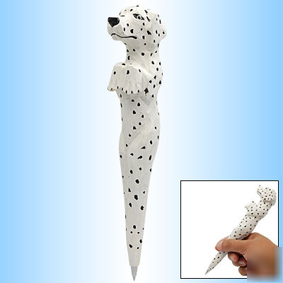 Dalmatians shaped wooden ballpoint ball writing pen