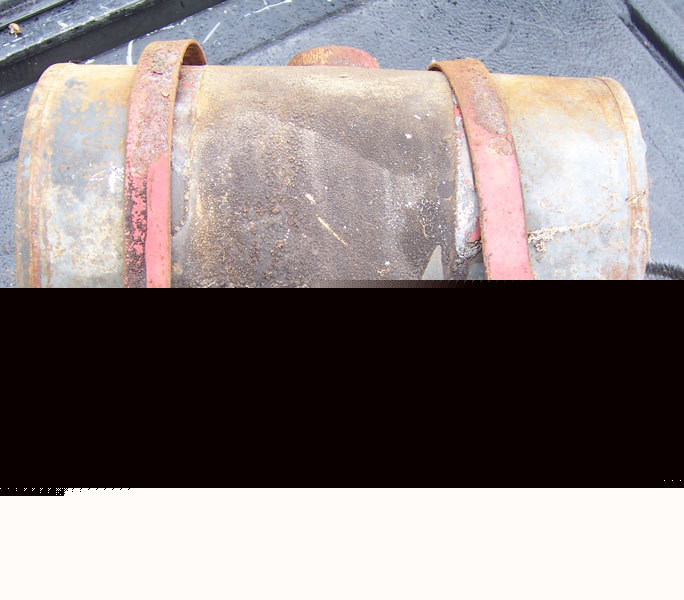 David bradley super power tractor fuel tank w/ straps