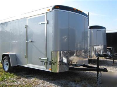 New 2010 6X12 6 x 12 enclosed utility cargo trailer