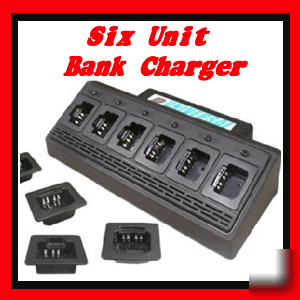 New 6 unit charger for motorola HT750 HT1250 ht-1250 * *