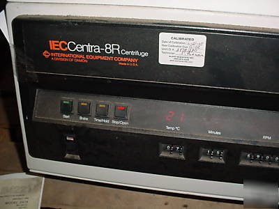 Centra 8R lab centrifuge refrigerated powers up manual 