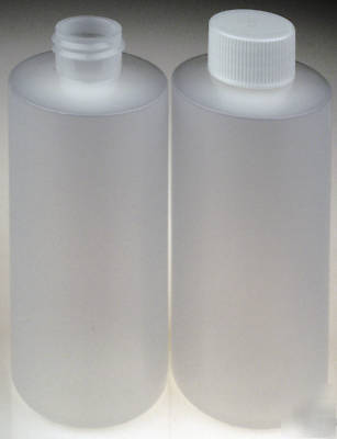 New plastic bottles w/white lids, 4-oz. 50-pack, 