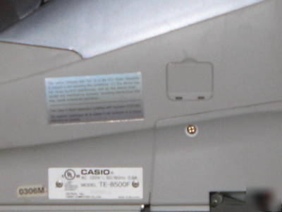 Te-8500F casio pos cash register w dl-3616 cash drawer 