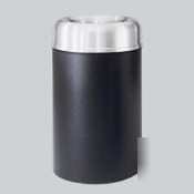 United receptacle crowne open top waste black