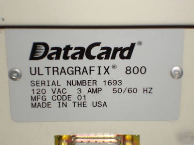 Datacard ultragrafix UG800 card thermal printer 