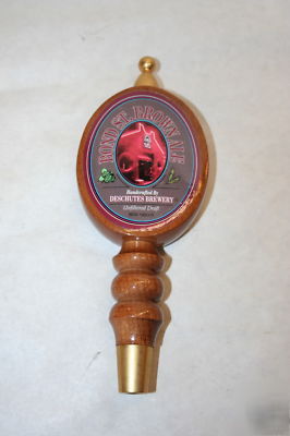 Deschutes brewery bond st brown ale wooden beer tap