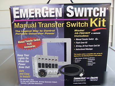 Emergen switch manual transfer switch 6-7501A kit