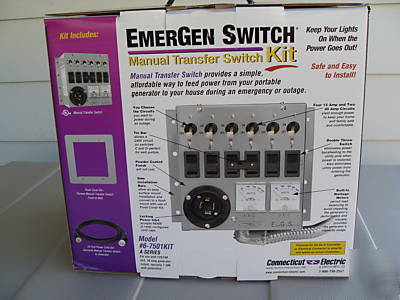 Emergen switch manual transfer switch 6-7501A kit