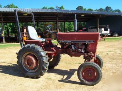 Ih 274, diesel, front and 3 pt lift, pto, 1554 hr, nice