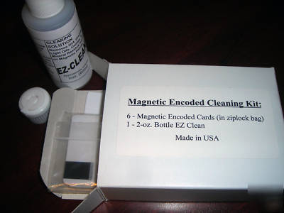 New atm / magnetic encoded card reader cleaning kit