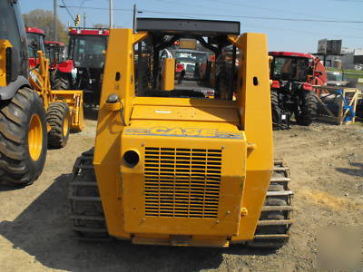 2001 case 1845C skid steer tire machine w/steel tracks