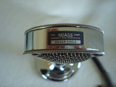 Astatic silver eagle powered microphone
