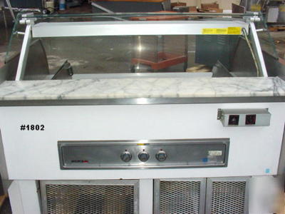 Custom deli case heated display case merchandiser nice