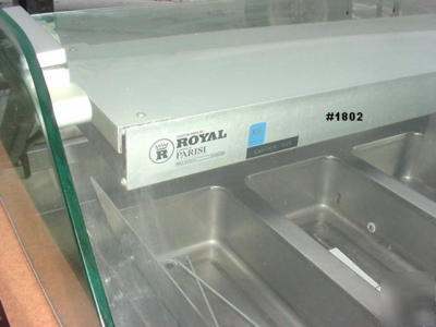 Custom deli case heated display case merchandiser nice