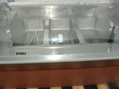 Custom deli case heated display case merchandiser nice