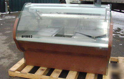 Custom deli case heated display case merchandiser nice