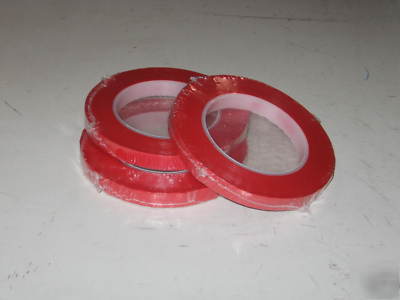 Ideal 9180 polyester film 1/2IN x 72YD red 3 rolls 