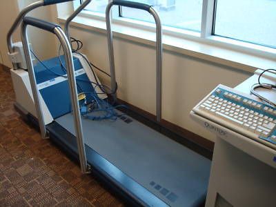 Quinton q-stress test tm-55 treadmill ecg ekg n burdick