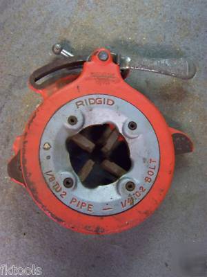 Ridgid pipe threading diehead part 811A with dies used