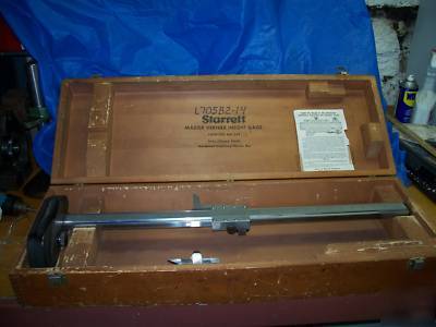 Starrett no. 254, 25 inch, master vernier height gage