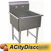 Stainless 1 compartment sink 18INX18INX12IN bowl