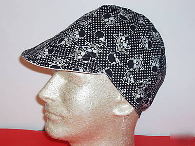 Smiling skulls welding hat-100% cotton hat/welding cap