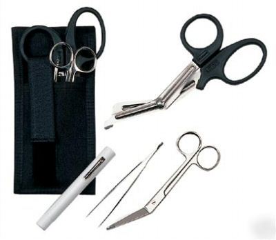 Ems emt rescue fire swat holster set w/ forceps shears