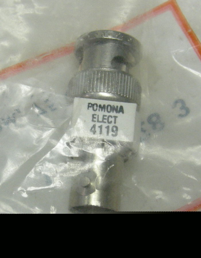 Itt pomona feed thru termination 4119-75 bnc m/f 75 ohm