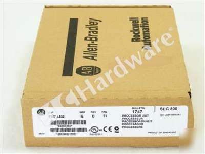 New * sealed* allen bradley 1747-L532 /e 1747L532 04/10