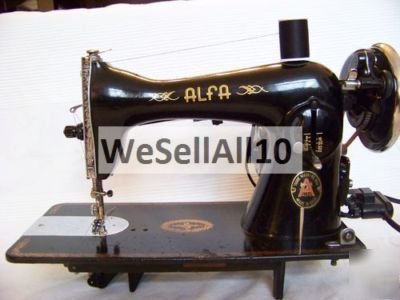 Alfa industrial strength sewing machine leather denim