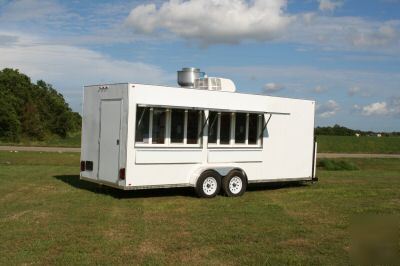 2010 7 x 20 concession trailer / mobile kitchen 