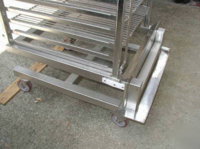 Alto shaam freezer oven roll-in pan cart rack trolley