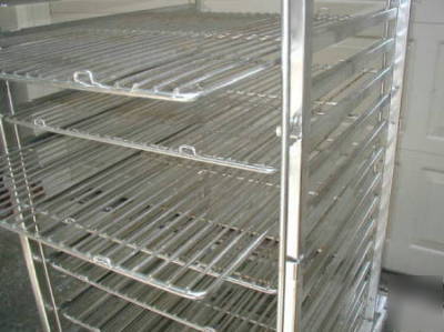 Alto shaam freezer oven roll-in pan cart rack trolley