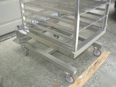 Alto shaam freezer oven roll-in pan cart rack trolley