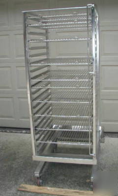 Alto shaam freezer oven roll-in pan cart rack trolley