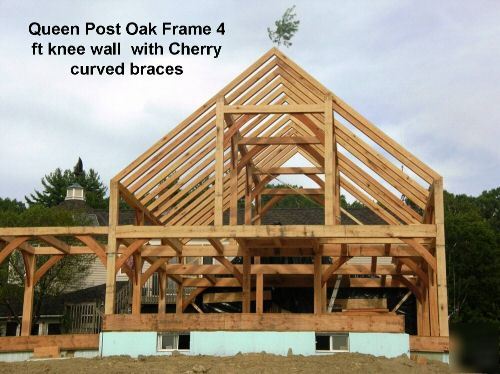 20X30 pine timber frame post & beam home hand crafted