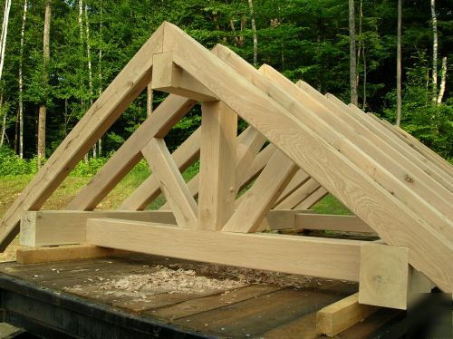 20X30 pine timber frame post & beam home hand crafted