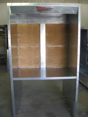 4' wide x 7' tall paint spray booth / bench type