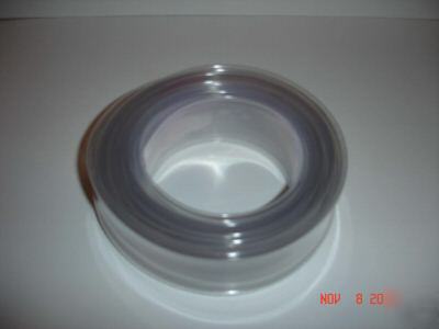 5 feet 62MM x 4MIL clear layflat pvc heat shrink 