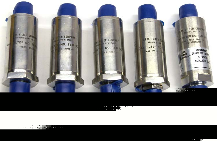 Lot 5 t.e.m. high purity in-line gas filter tem-925/932