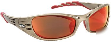 Safety glasses, ao safety fuel red 11791