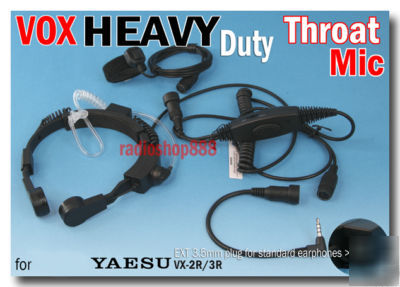 Vox pro throat mic for yaesu vx-3R vx-5R ft-60R 4-066Y
